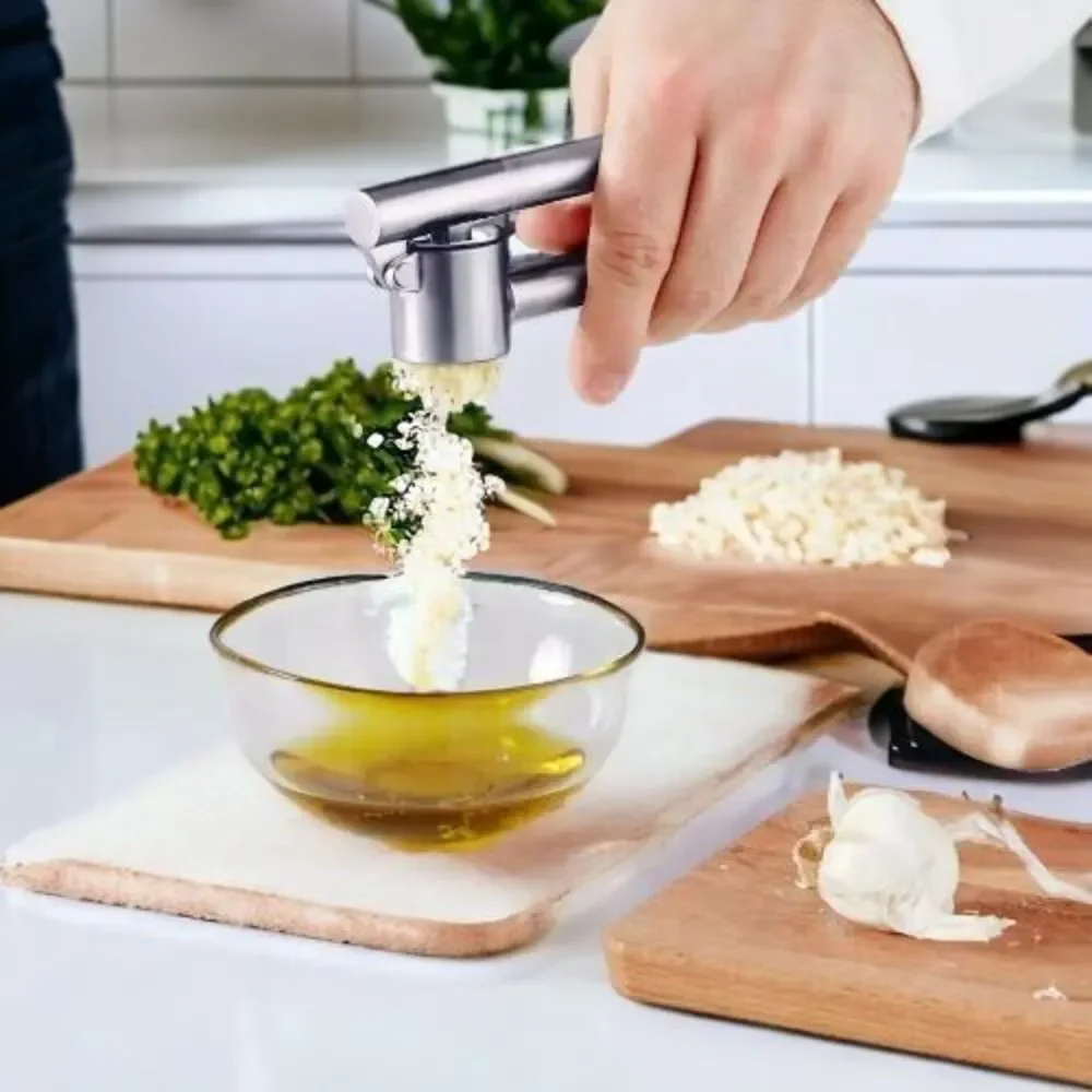 IKEA KONCIS Garlic Squeezer Press Crusher‎ Stainless Steel 6 ¼ 